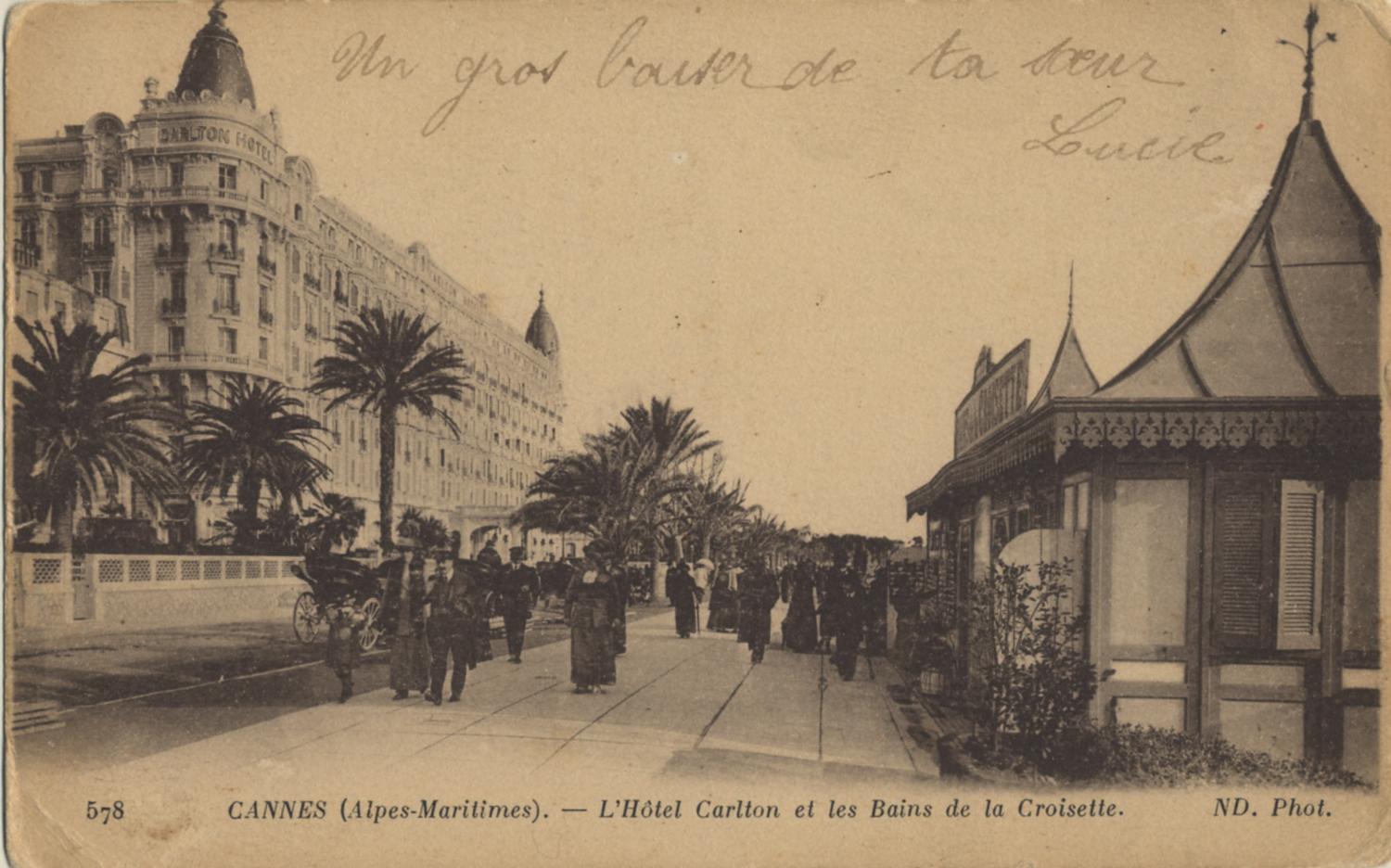 établissement de bains dit Bains Caraveu, puis Bains Bottin, puis Bains de la Croisette