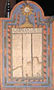 tableau commémoratif (catalogue de pénitents) (N° 2)