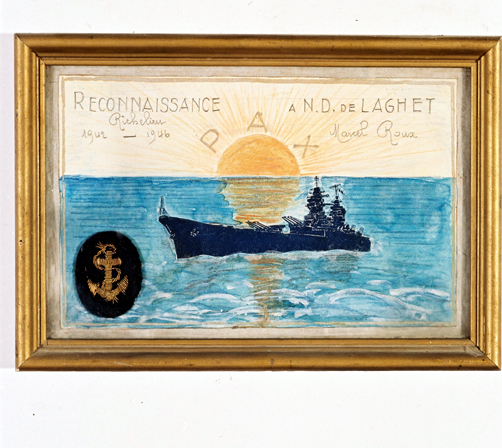 ex-voto, tableau : Cuirassé Le Richelieu