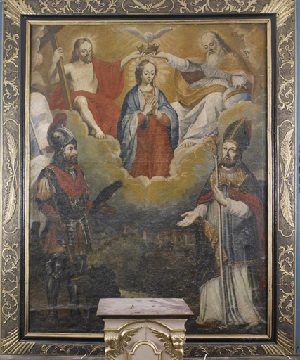 tableau d'autel : Couronnement de la Vierge