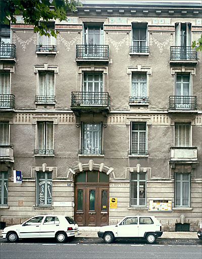 Section A6. Ilot 28. Parcelle 1713. 12, avenue Maréchal Lyautey. Façade nord. Vue générale.