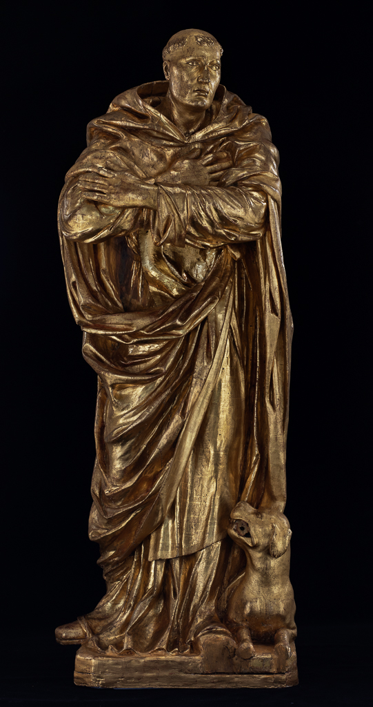 Statue (grandeur nature) : saint Dominique