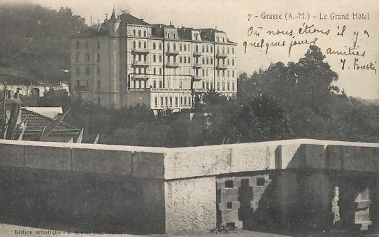 Grasse (A.-M.) - Le Grand Hôtel. [Le Grand Hôtel de Grasse après une seconde extension], [vers 1910].