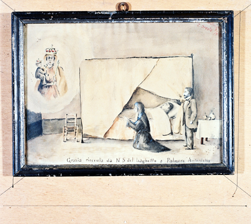 ex-voto, tableau : Demande de guérison d'une femme, Antonietta Palmiero