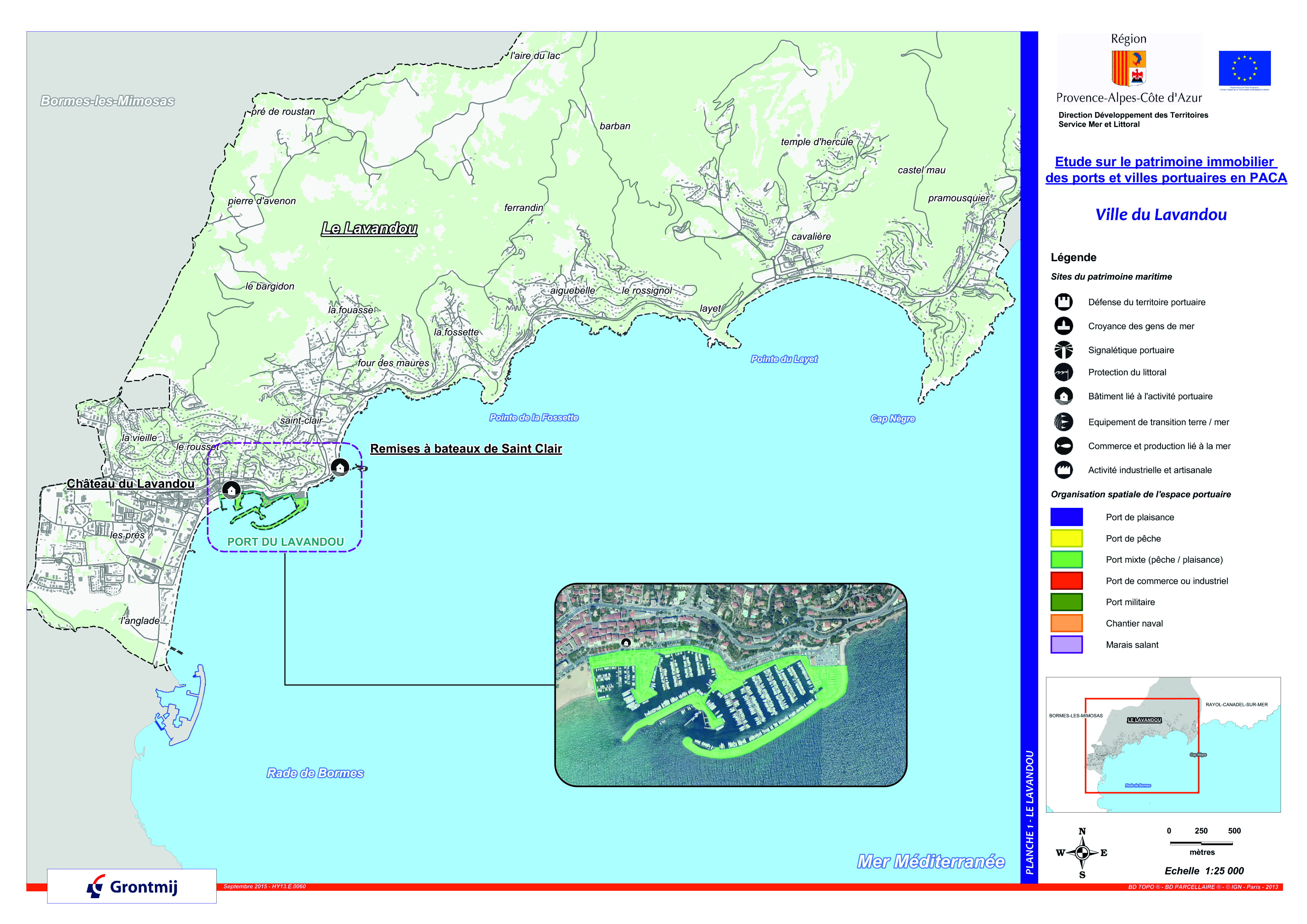 Ports et aménagements portuaires de la commune du Lavandou