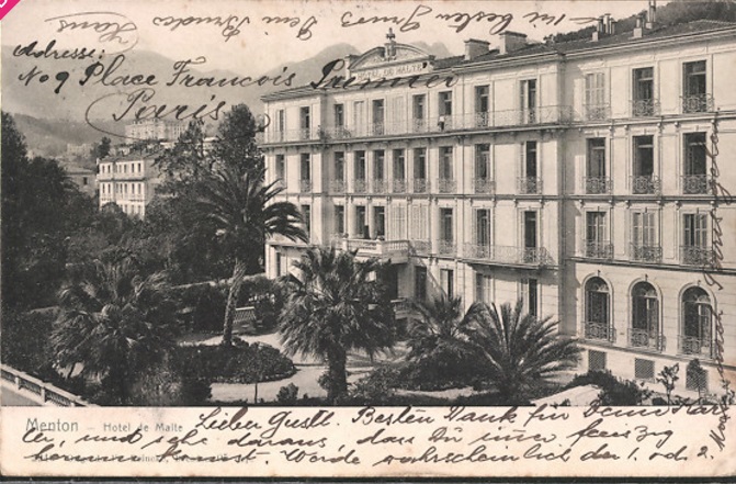 Hôtel de voyageurs dit Hôtel des Princes, puis Hôtel de Malte, actuellement immeuble dit Résidence Le Malte