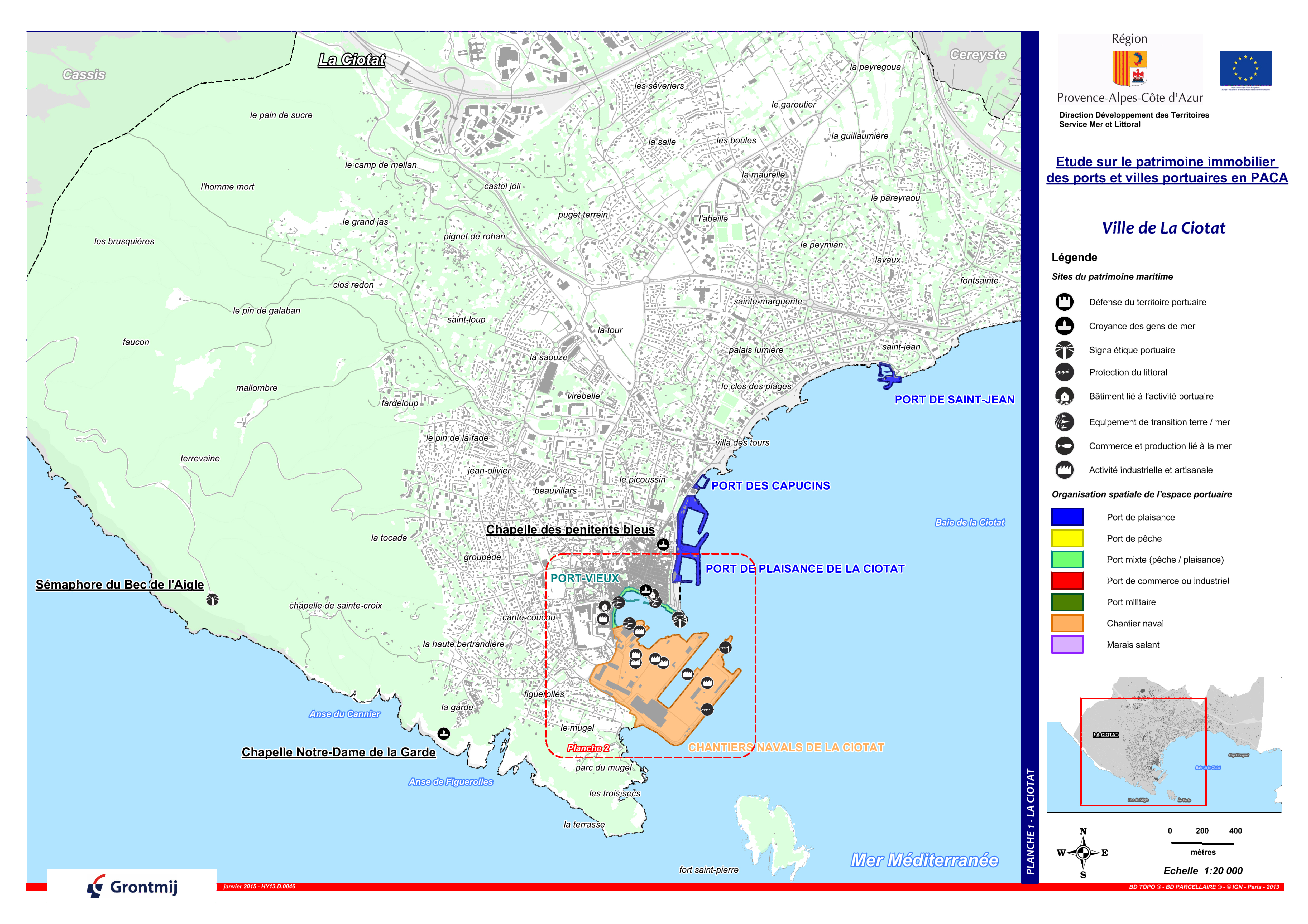 Les aménagements portuaires de la commune de La Ciotat