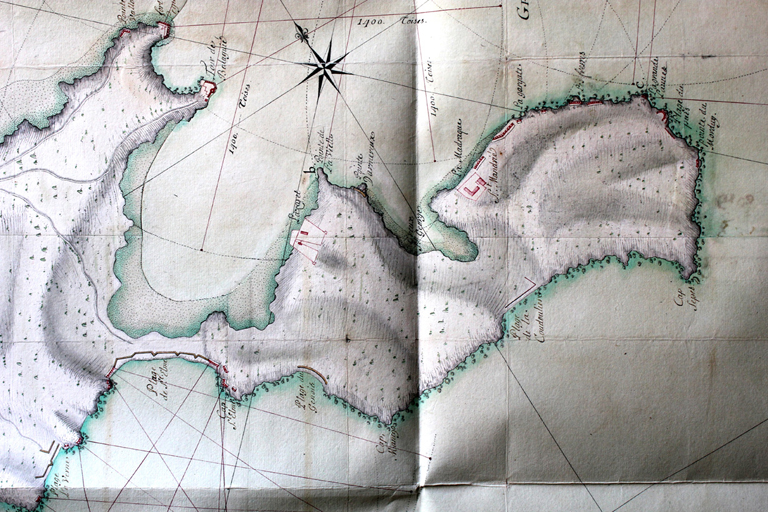 Plan de Toulon et de ses rades, copié sur celuy de M. de Vauban. 1701.