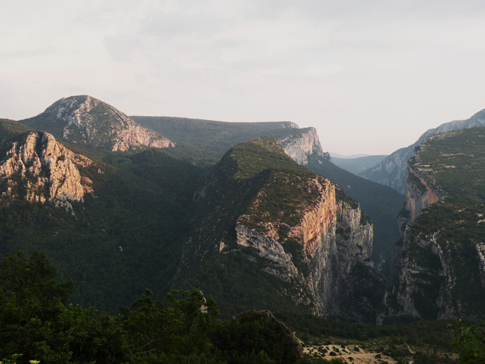 Vue sur le Grand Canyon du Verdon.