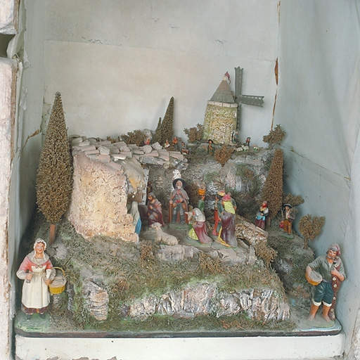 crèche et 25 santons (figurines)