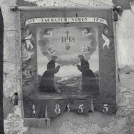 bannière de procession (N° 1), de la confrérie de Forville et de sainte Julienne