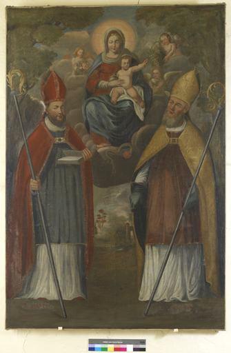 tableau : Vierge à l'Enfant avec saint Martin et saint Pons