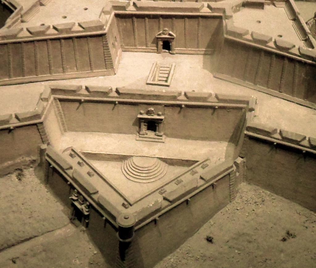 [Le haut fort de la citadelle de Marseille], c. 1670. Détail de la poterne passant du donjon dans la demi-lune de Villeroy.