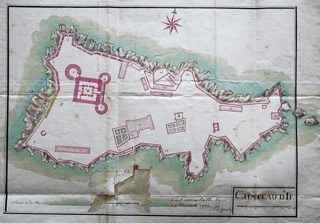 château d'If [plan], 1702.