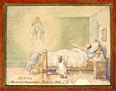 tableau, ex-voto : Demande de guérison de Marguerite Brunetto