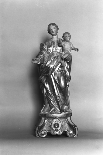 Statue (petite nature) : Vierge à l'Enfant