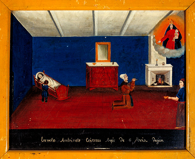 tableau, ex-voto : Demande de guérison de Antoinete Coireau