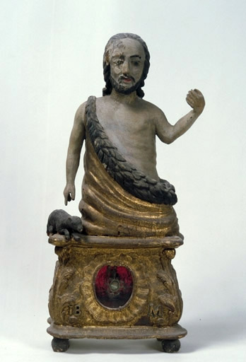 buste-reliquaire , ex-voto : Saint Jean Baptiste