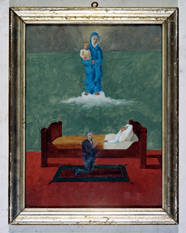 ex-voto, tableau : Demande de guérison d'une femme (N° 5)