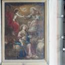 tableau : Sainte Geneviève (?) et couronnement mystique