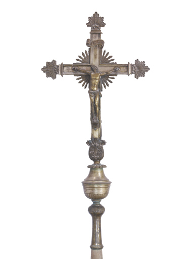 croix de procession : Christ en croix (N° 1)