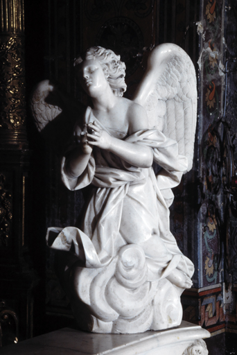 ensemble de 2 statues : Anges adorateurs