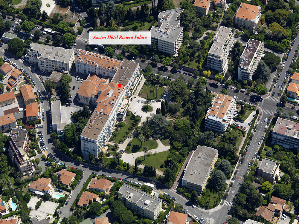 jardin d'agrément de l'Hôtel de voyageurs dit hôtel Riviera Palace, actuellement immeuble en copropriété