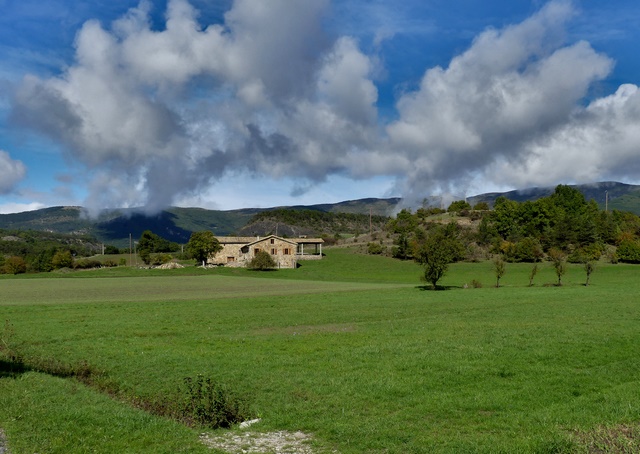 Vue de situation de la ferme dite Champ Pauvre.