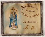 ex-voto, tableau : Vierge de Laghet (N° 5)