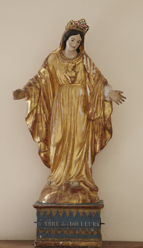 statue (petite nature) : Vierge