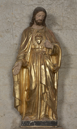statue (petite nature) : Sacré-Coeur (N° 2)