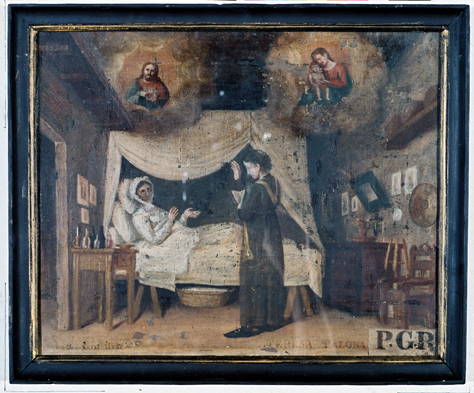 ex-voto, tableau : Demande de guérison d'une femme, Teresa Talone