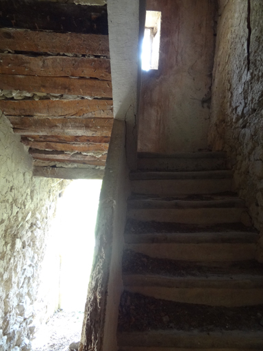 Etage de soubassement, montée de l'escalier tournant