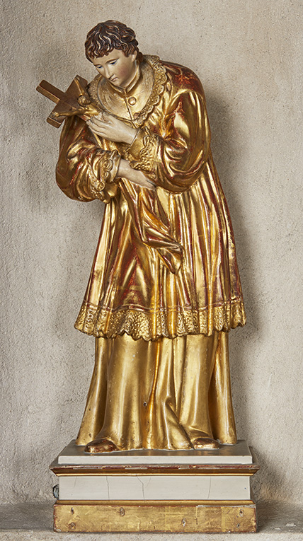 Statue (statuette) : saint Louis de Gonzague