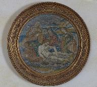 Tableau de broderie, cadre : La Lamentation