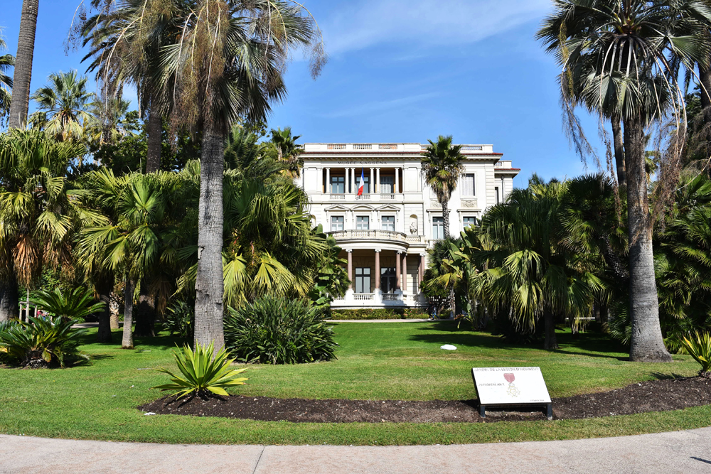 jardin public du palais Masséna, actuel musée de la ville, ancien jardin de la Villa Masséna