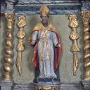 ensemble de 2 statues (statuettes) : Saint Martin de Tours, Sainte Marguerite d'Antioche