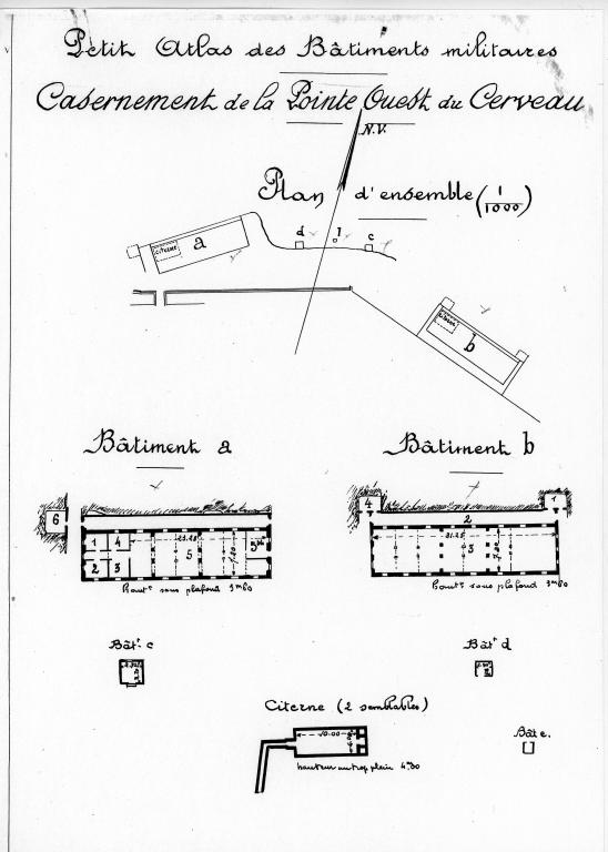 batterie dite ouvrage de la pointe ouest du Cerveau