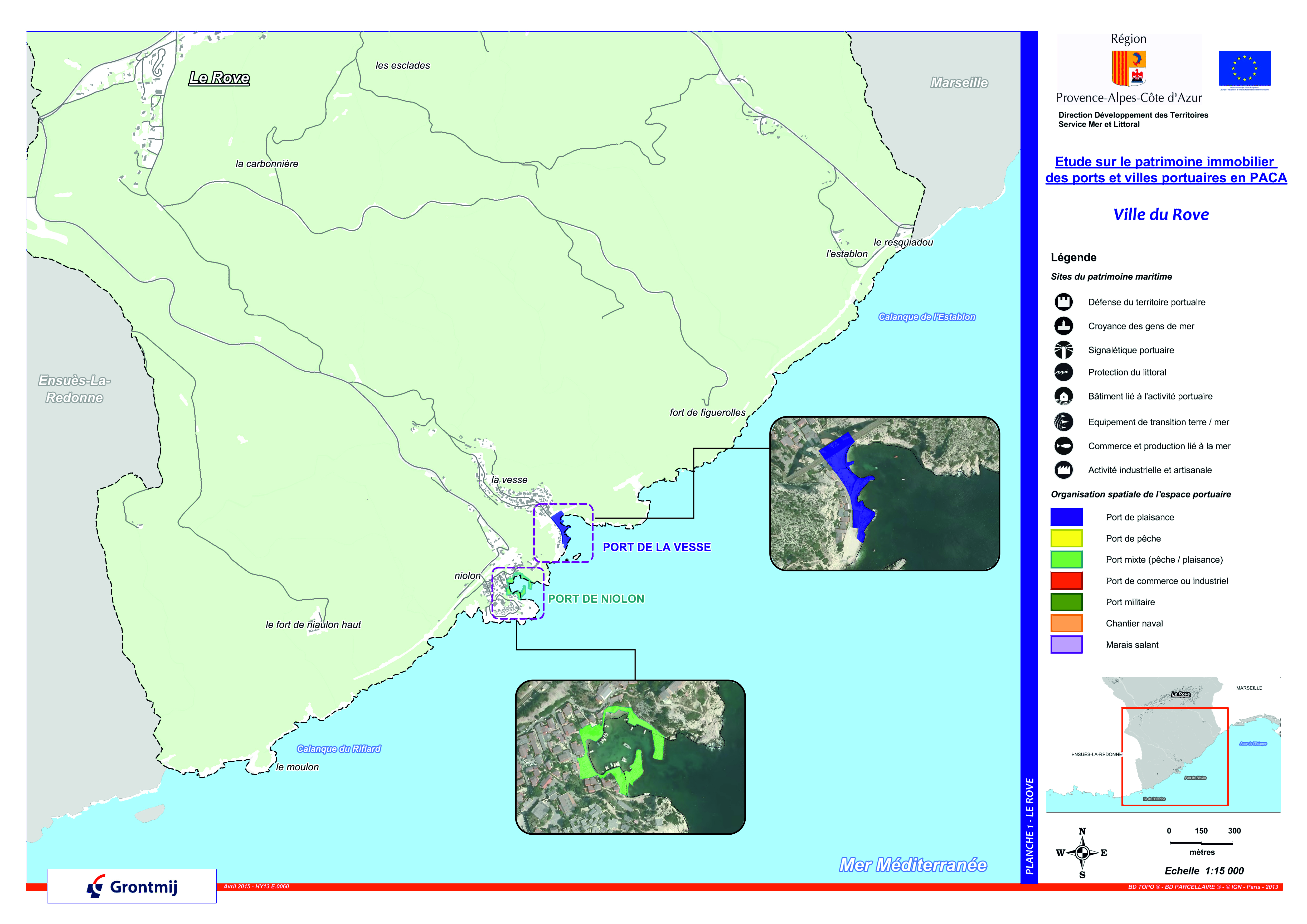 Les aménagements portuaires de la commune du Rove