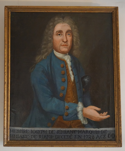 Tableau (donatif) : portrait de Joseph de Simiane