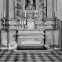ensemble autel, 3 gradins d'autel et tabernacle du Rosaire