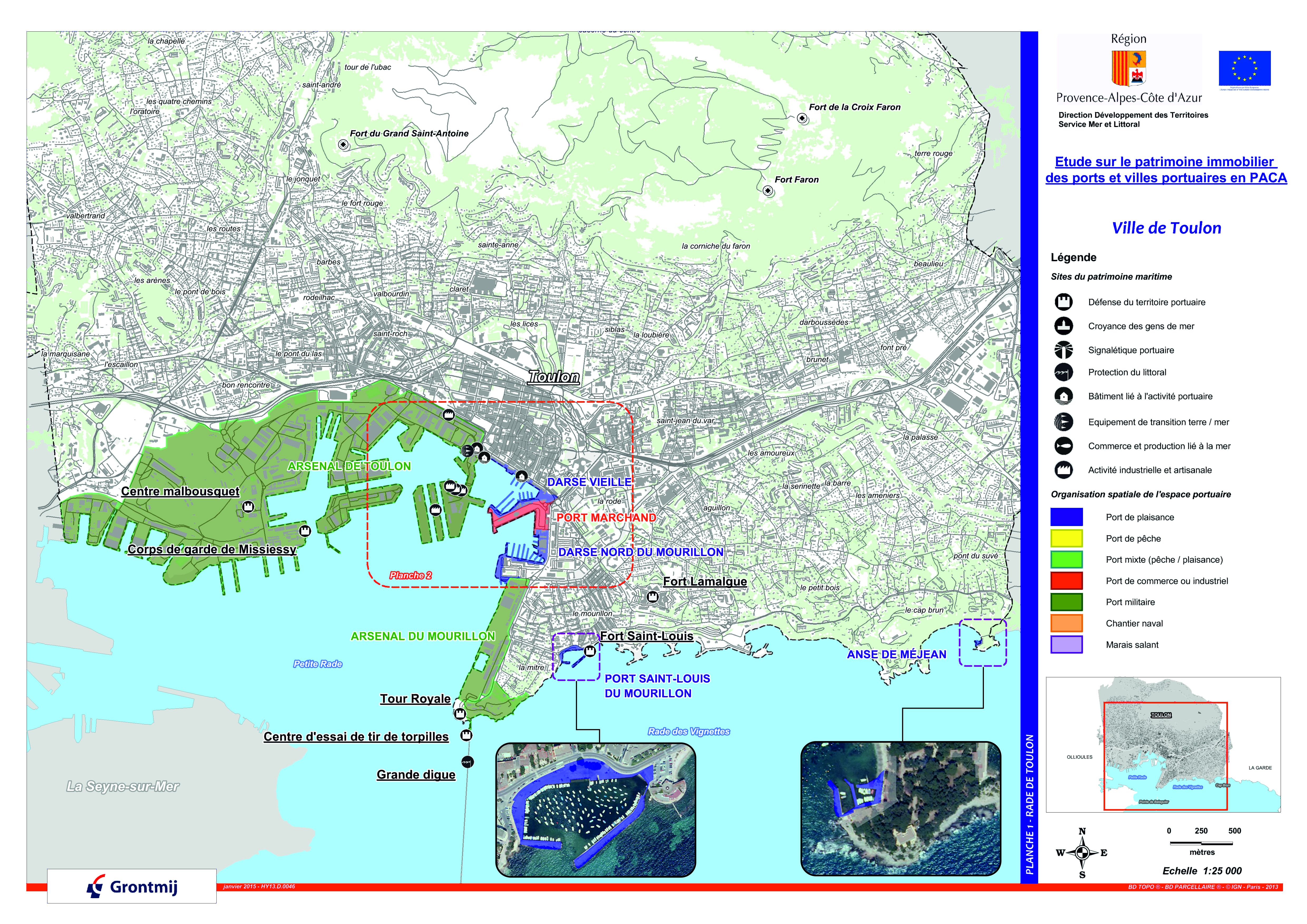 Ports et aménagements portuaires de la commune de Toulon