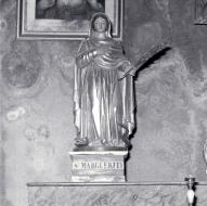 ensemble de 2 statues : Sainte Marguerite, Saint Antoine abbé