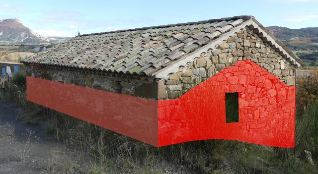 Surélévation d'un entrepôt agricole, au Collet.