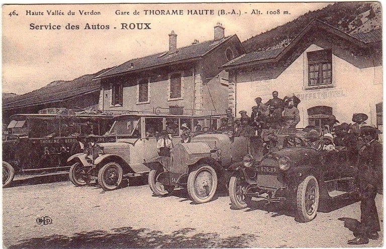 46. Haute Vallée du verdon Gare de THORAME HAUTE (B.-A.) - Alt. 1008 m. / Service des Autos - ROUX