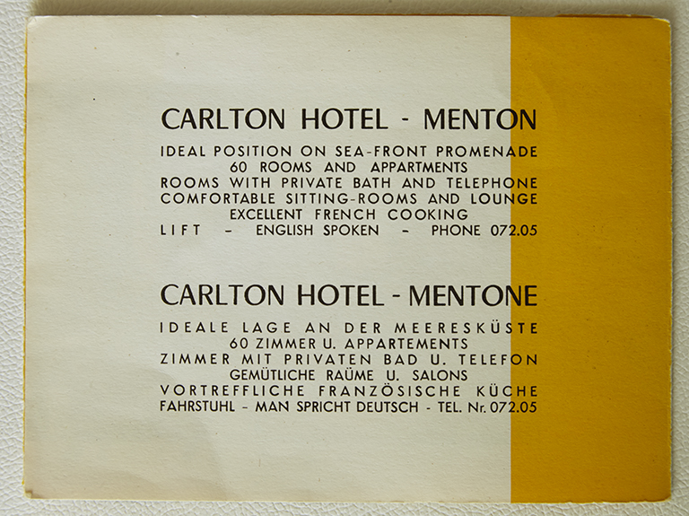 Hôtel de voyageurs dit Hôtel Carlton ou Carlton Palace Hôtel, actuellement immeuble dit Villa Anastasia