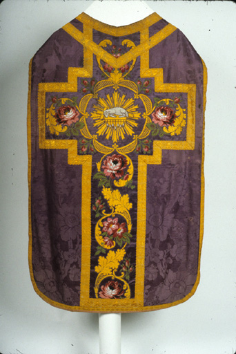 chasuble, voile de calice (ornement violet)