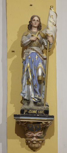 Console et statue (petite nature) : bienheureuse Jeanne d'Arc