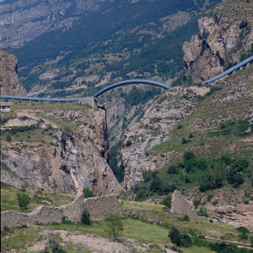 conduite forcée de la centrale de l'Argentière dite le Siphon du Barry