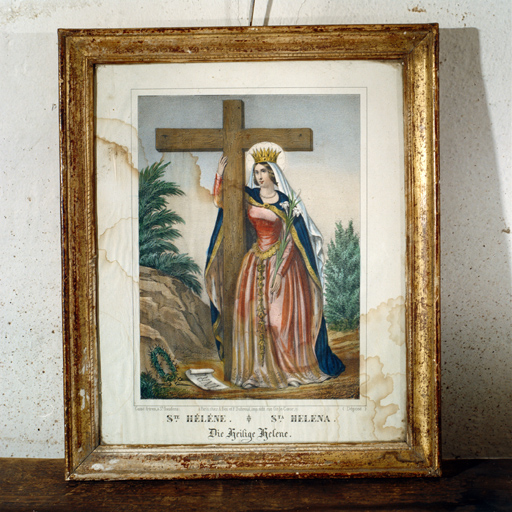 estampe : Sainte Hélène, cadre